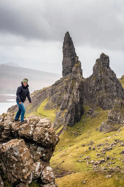 Turista in Scozia — Foto Stock