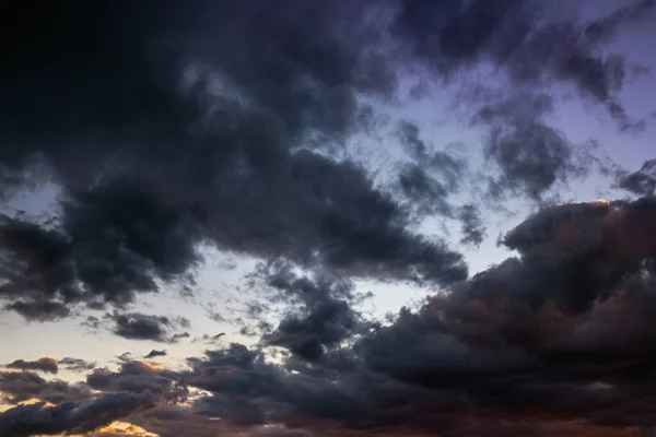 Der Himmel Der Stadt Auckland Bei Sonnenuntergang Nach Schwerem Sturm — Stockfoto