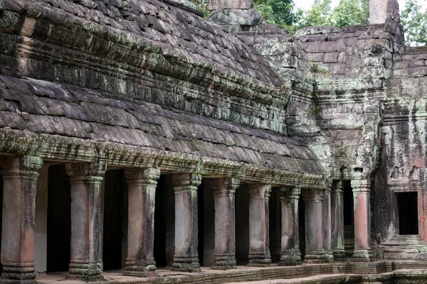 Columnas Las Ruinas Del Templo Angkor Wat Siem Reap Camboya —  Fotos de Stock