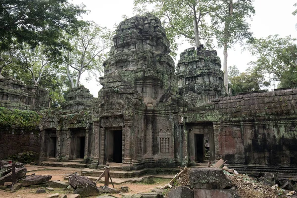 Chrámové Zříceniny Angkor Wat Siem Reap Kambodža — Stock fotografie