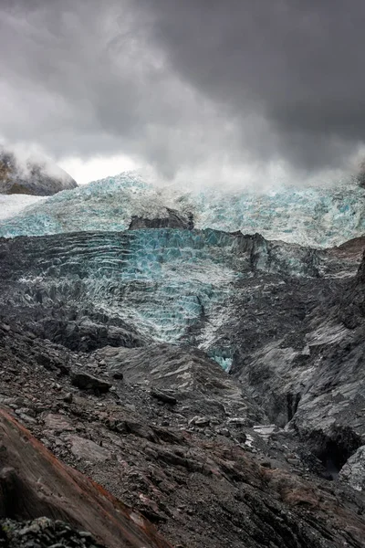 Nubes Sobre Glaciar Franz Josef Nueva Zelanda —  Fotos de Stock