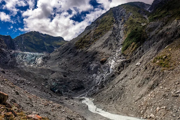 Водоспад Долині Фокс Льошер Нова Зеландія — стокове фото