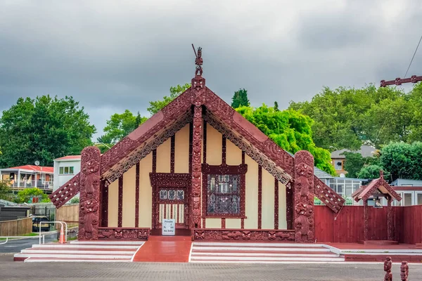 Rotorua Yeni Zelanda Geleneksel Maori Oymacılığı — Stok fotoğraf