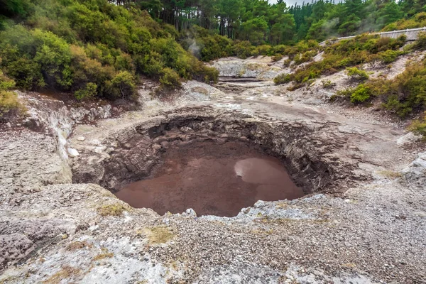 Sármedence Wai Tapu Termálföldjén Rotoruában Zélandon — Stock Fotó