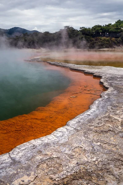 Piscina Champanhe Wai Tapu País Das Maravilhas Térmicas Rotorua Nova — Fotografia de Stock