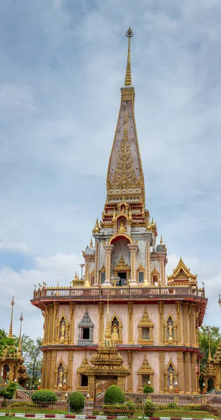 Uno Los Edificios Wat Chalong Famoso Templo Phuket Tailandia Phuket — Foto de Stock