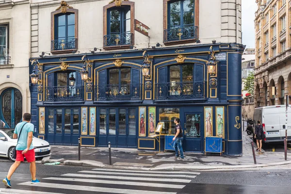 Πολύχρωμο Εξωτερικό Διάσημο Εστιατόριο Laperouse Παρίσι Γαλλία Παρίσι Γαλλία Ιουλίου — Φωτογραφία Αρχείου