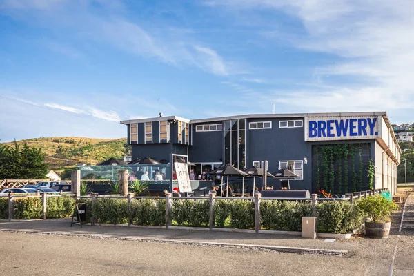 Construção Cervejaria Pequena Cidade Oamaru Ilha Sul Nova Zelândia Oamaru — Fotografia de Stock