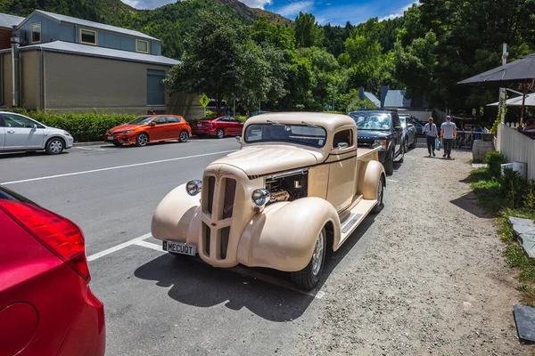 Κλασικό Αυτοκίνητο Στο Arrowtown Νέα Ζηλανδία Arrowtown Νέα Ζηλανδία Δεκεμβρίου — Φωτογραφία Αρχείου