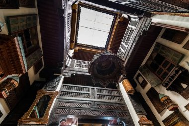 Fes, Fas, Afrika 'da ev dekorasyonu. Fas 'tan. 10 Nisan 2016.