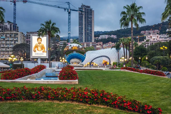 카지노 카를로 Casino Monte Carlo 승용차 플레이어 관광객 Monaco Monaco — 스톡 사진
