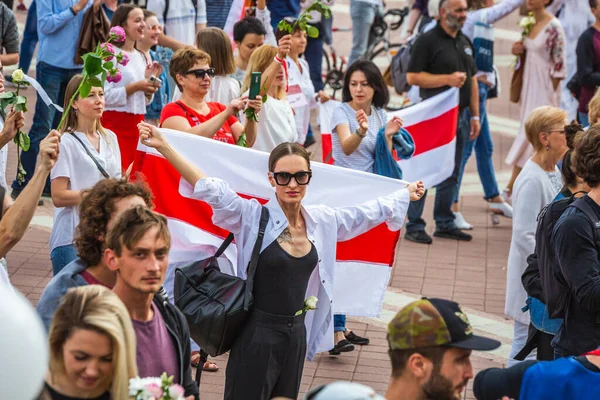 Під Час Мирних Протестів Проти Викрадених Президентських Виборів Головній Площі — стокове фото