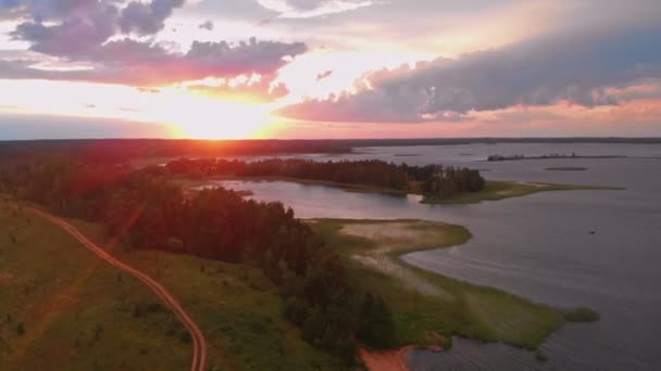 Widok z powietrza na chmury burzowe — Wideo stockowe