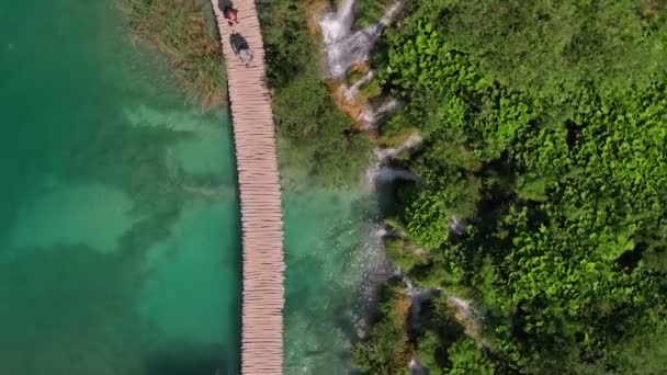 Aerial view of Croatian nature — Stock Video