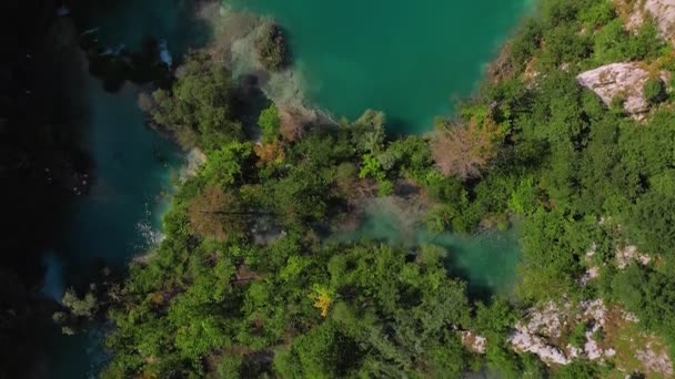 Vista aérea de la naturaleza croata — Vídeo de stock