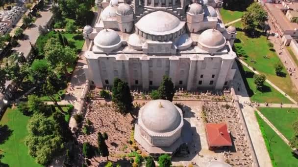Εναέρια άποψη της Κωνσταντινούπολης από τα κύρια αξιοθέατα — Αρχείο Βίντεο