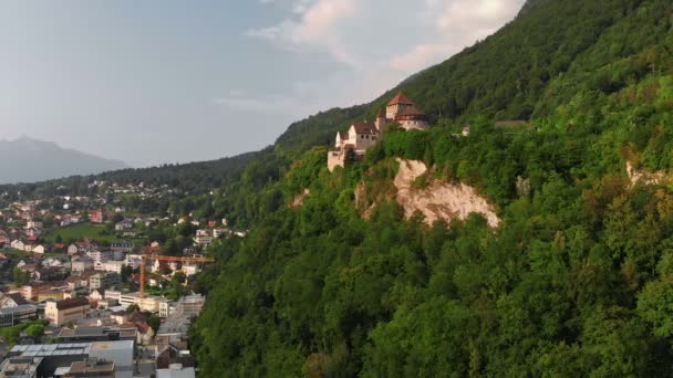 Вадуц столица Лихтенштейна — стоковое видео