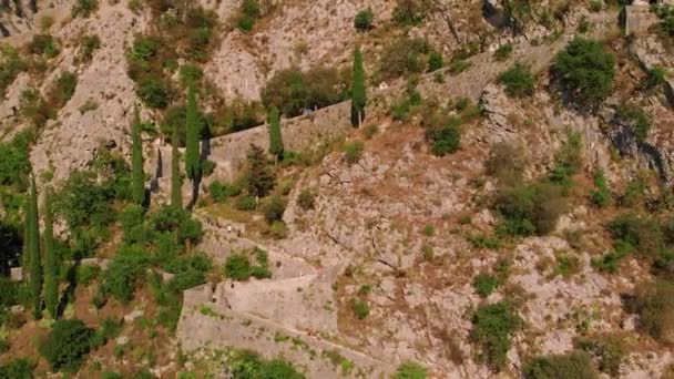 Bucht von Kotor in Montenegro — Stockvideo