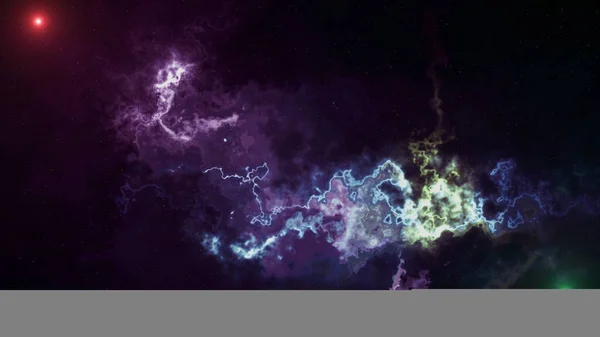 Abstrakta utrymme bakgrund med nebulosor och stjärnor — Stockfoto