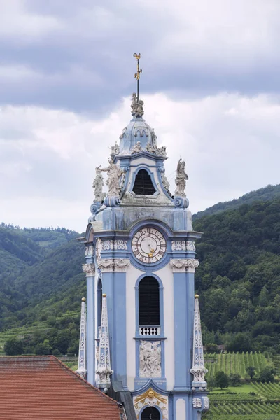 Dürnstein Barockkyrkan Donau Wachau Valley Regionen Österrike — Stockfoto