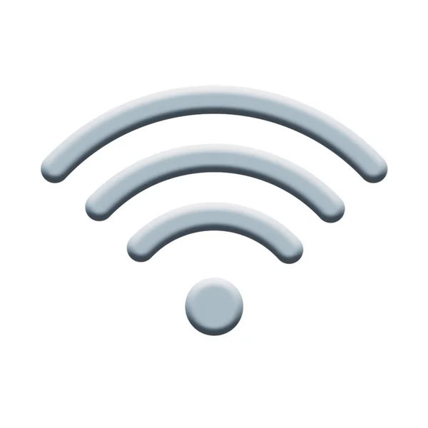 Wifi Internet Tecken Ikonen Trådlös Teknik Isolerade Whit Bakgrund — Stockfoto
