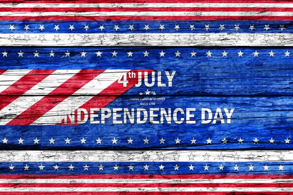 Independence Day, 4th Of July National Holiday in United States of America. Background Banner With US Colors and Stars — Stock Photo, Image