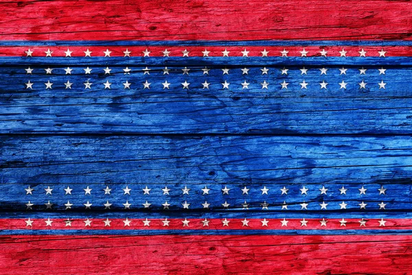 Jour de l'indépendance, 4 juillet Fête nationale aux États-Unis d'Amérique. Bannière de fond avec des couleurs et des étoiles américaines — Photo