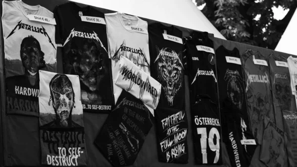 Viena Áustria Agosto 2019 Concerto Banda Rock Americana Metallica Ernst — Fotografia de Stock