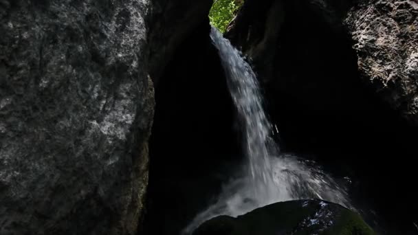 Cachoeiras Encostas Myra Falls Muggendorf Baixa Áustria — Vídeo de Stock