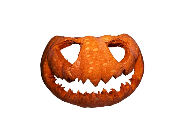 Halloween Pumpkin Jack O Lantern Isolated On White Background — Stock Photo, Image