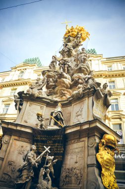 Wien, Avusturya - Graben caddesindeki veba kolonu veya baş belasının kolu