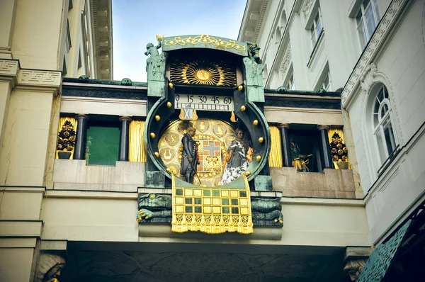 ウィーン オーストリア アンカー クロック ホーア マークのアンカー クロック — ストック写真