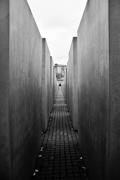 Βερολίνο Γερμανία Μνημείο Ολοκαυτώματος Βερολίνου Μνημείο Των Δολοφονημένων Εβραίων Της — Φωτογραφία Αρχείου