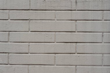 Dış boyalı beyaz duvar fotoğraf beton dikdörtgen tuğlalar arasında çizgilerle kapatın