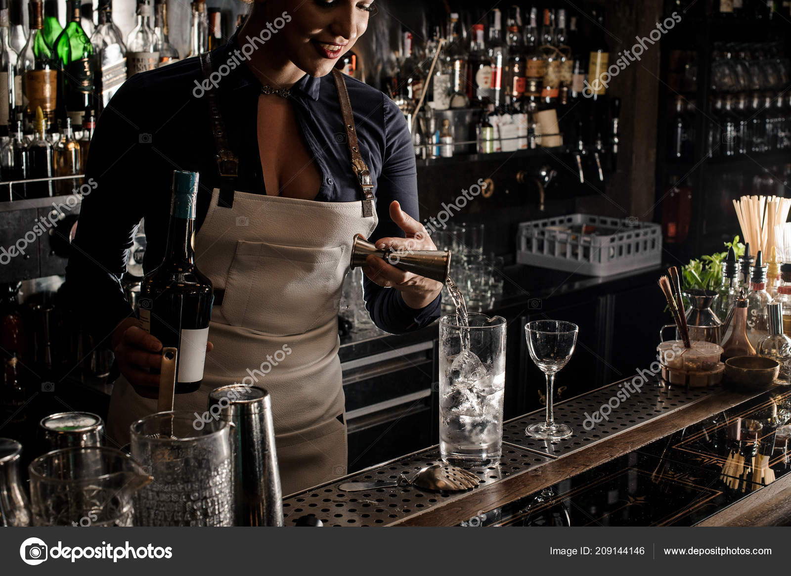 Bartender flashing