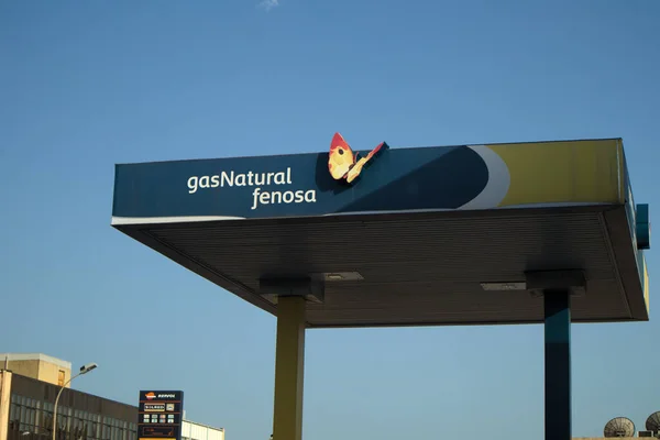 Juin 2020 Valencia Espagne Logo Entreprise Gasnatural Fenosa Dans Ses — Photo