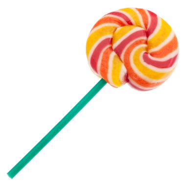 beyaz izole lolipop
