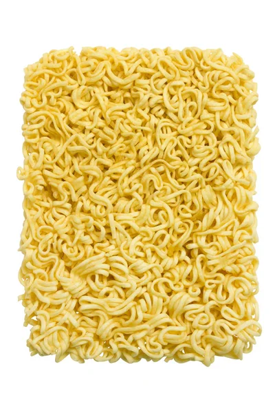 Raw Instant Noodles Isolated White Background View — Stock Photo, Image