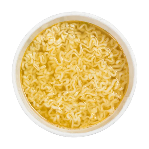 Sopa de fideos elaborada barata aislada sobre fondo blanco —  Fotos de Stock