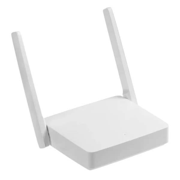 Router Isolato Sfondo Bianco Immagine Stock