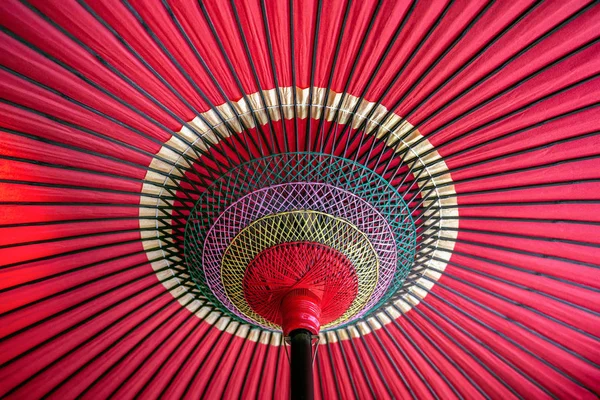 Japansk Traditionell Röd Paraply — Stockfoto