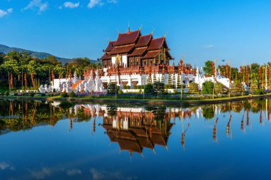 Kuzey Tayland usulü Ho kham luang Chiang Mai, Tayland 'da Royal Flora ratchaphruek.