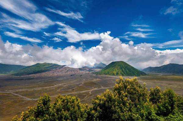 Mount Bromo volcano (Gunung Bromo)in Bromo Tengger Semeru Nation — Stock Photo, Image