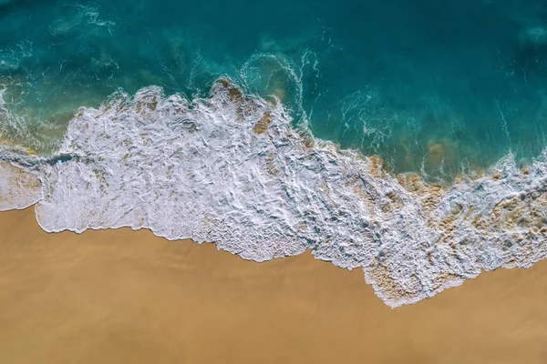 Αεροφωτογραφία Του Κύματος Ωκεανό Και Kelingking Beach Στο Νησί Nusa — Φωτογραφία Αρχείου