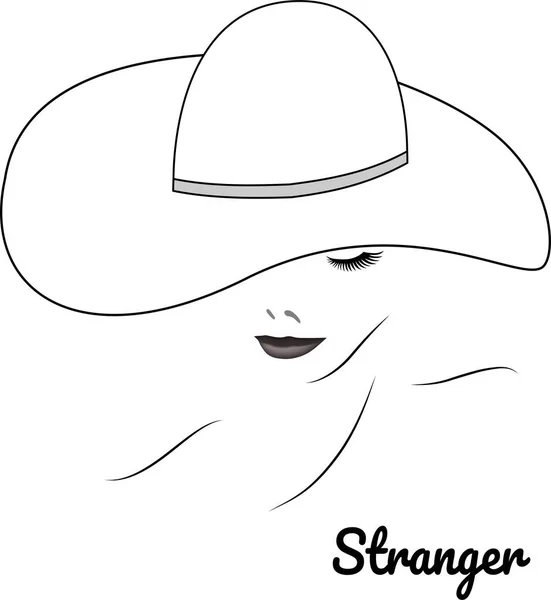 Fashion Style Stranger Icon Vector Illustration — Stock Vector