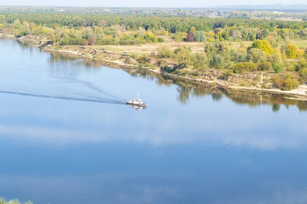 Rivière Oka Avec Végétation Sur Les Rives Paysage Automnal — Photo