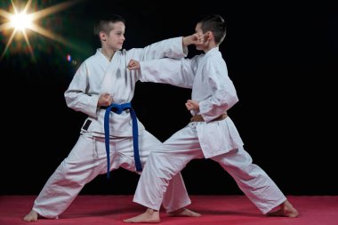 Çocuk karate darbeler eğitim