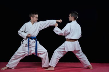 Çocuk karate darbeler eğitim