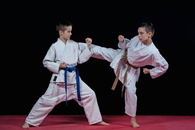 Çocuk karate darbeler eğitim