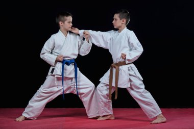 Çocuk karate darbeler eğitim